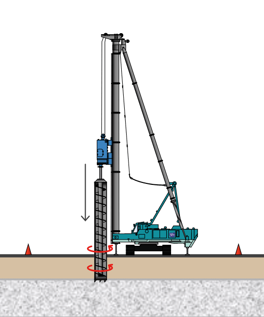 ロックオーガ工法の図